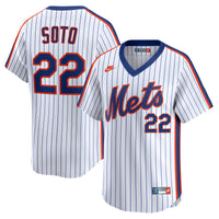 New York Mets Juan Soto White Cooperstown Collection Limited 40th Anniversary Jersey
