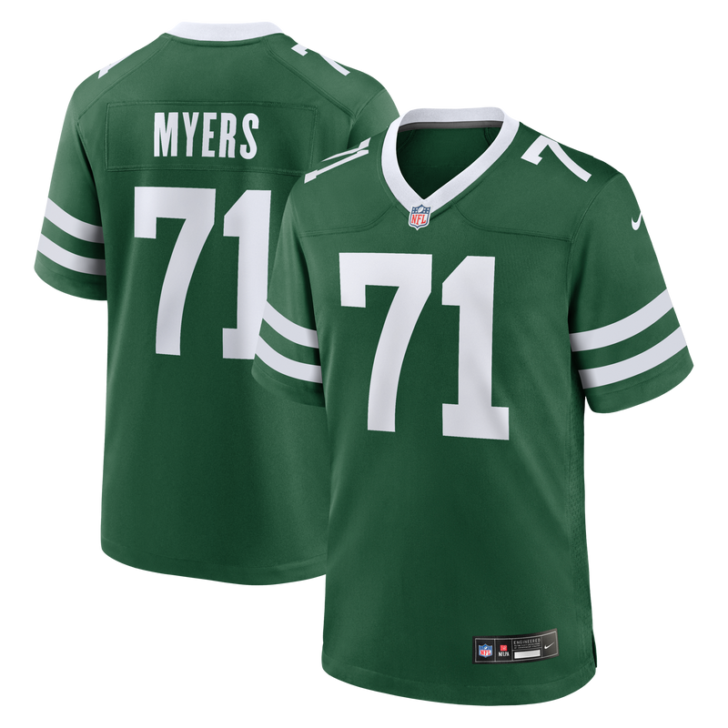 New York Jets Josh Myers Legacy Green Team Game Jersey