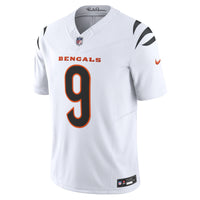 Cincinnati Bengals Joe Burrow White Vapor F.U.S.E. Limited Jersey