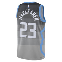 Utah Jazz 2025/26 City Edition Swingman Jersey - Gray - Lauri Markkanen