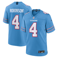 Tennessee Titans Wan'Dale Robinson Light Blue Team Game Jersey