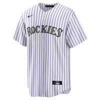 Colorado Rockies White #1 Groom Home Replica Jersey