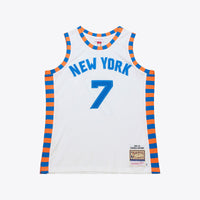 Carmelo Anthony White New York Knicks 2015-16 Hardwood Classics Authentic Jersey