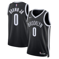 Brooklyn Nets Icon Swingman Jersey - Black - Mikel Brown Jr.