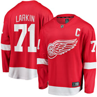 Detroit Red Wings Dylan Larkin Branded Red Captain Home Breakaway Jersey