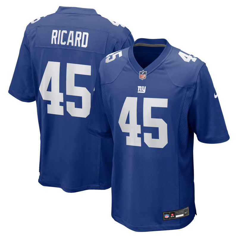 New York Giants Patrick Ricard Royal Team Game Jersey