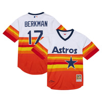 Houston Astros Lance Berkman White 2004 Cooperstown Collection Authentic Throwback Jersey