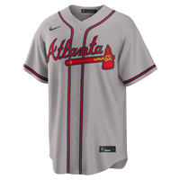 Atlanta Braves Ronald Acuña Jr. Gray Road Replica Jersey
