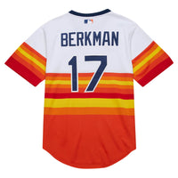 Houston Astros Lance Berkman White 2004 Cooperstown Collection Authentic Throwback Jersey