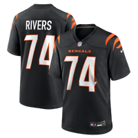 Cincinnati Bengals Jalen Rivers Black Team Game Jersey