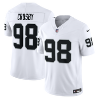 Las Vegas Raiders Maxx Crosby White Vapor F.U.S.E. Stitched Limited Jersey