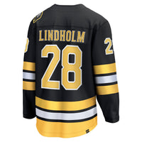 Boston Bruins Elias Lindholm Black Home Breakaway Player Jersey