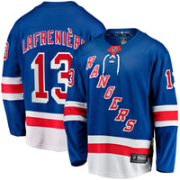 New York Rangers Alexis Lafreniere Blue Home Breakaway Jersey