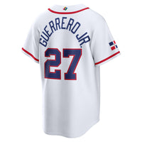 Dominican Republic Baseball Vladimir Guerrero Jr. White 2026 World Baseball Classic Home Stadium Jersey
