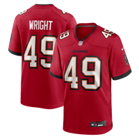 Tampa Bay Buccaneers Owen Wright Red Team Game Jersey