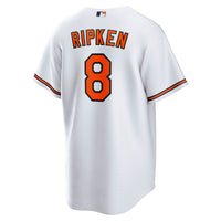 Baltimore Orioles Cal Ripken Jr. White Throwback Replica Player Jersey