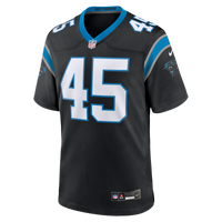 Carolina Panthers Maema Njongmeta Black Game Jersey