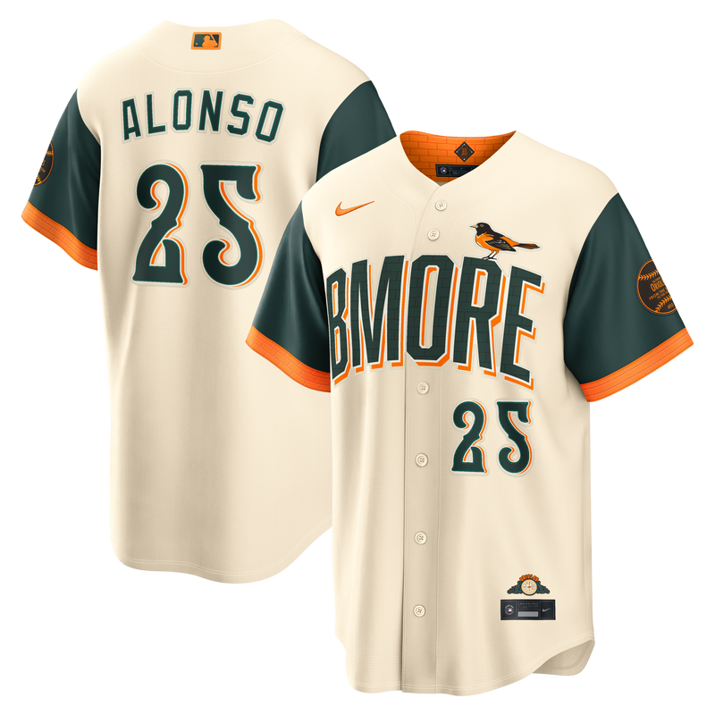 Baltimore Orioles Pete Alonso Cream 2026 City Connect Stadium Jersey