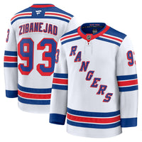 New York Rangers Mika Zibanejad White Away Premium Jersey