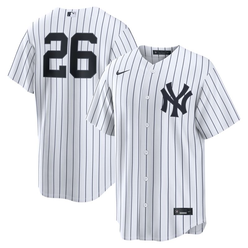 New York Yankees Luis García Jr. White Home Replica Jersey