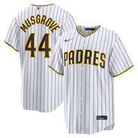 San Diego Padres Joe Musgrove White Home Replica Jersey