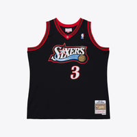 Philadelphia 76ers Allen Iverson 1997 Dark Authentic Jersey - Black