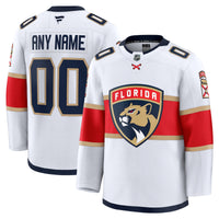 Florida Panthers White Away Premium Custom Jersey