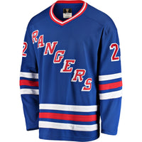 New York Rangers Mike Gartner Blue Premier Breakaway Retired Player Jersey
