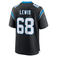 Carolina Panthers Damien Lewis Black Game Jersey