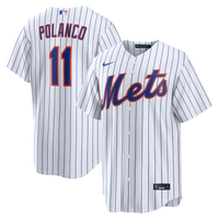 New York Mets Jorge Polanco White Home Replica Jersey