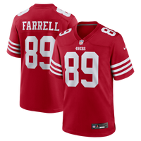San Francisco 49ers Luke Farrell Scarlet Team Game Jersey