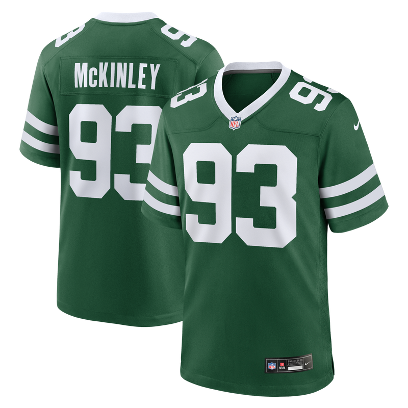 New York Jets Takk McKinley Legacy Green Team Game Jersey