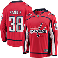 Washington Capitals Rasmus Sandin Red Home Breakaway Jersey