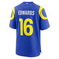 Los Angeles Rams Tru Edwards Royal Team Game Jersey