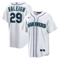 Seattle Mariners Cal Raleigh White Home Replica Player Jersey