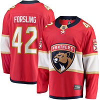 Florida Panthers Gustav Forsling Red Home Breakaway Player Jersey