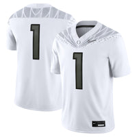 #1 Oregon Ducks Game Jersey - White