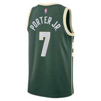 Milwaukee Bucks Icon Edition Swingman Jersey - Hunter Green - Kevin Porter Jr.
