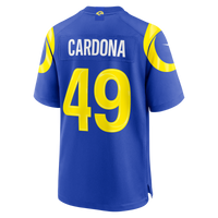 Los Angeles Rams Joe Cardona Royal Team Game Jersey