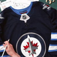 Winnipeg Jets Navy Home Authentic Pro Custom Jersey