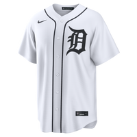 Detroit Tigers White Home Replica Custom Jersey