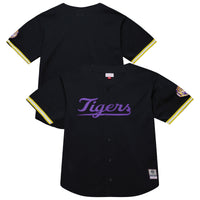 Black LSU Tigers On The Clock Full-Button Fashion Jersey