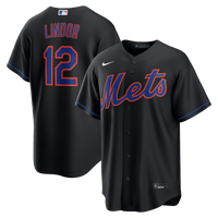 New York Mets Francisco Lindor Black Alternate Replica Jersey