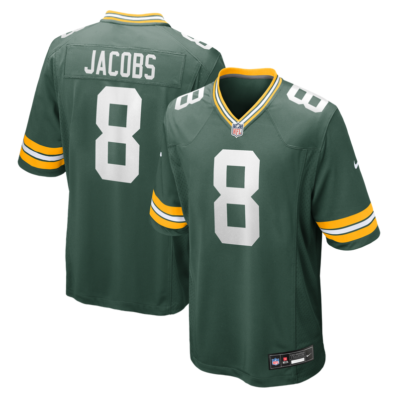 Green Bay Packers Josh Jacobs Green Team Game Jersey