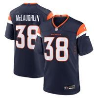 Denver Broncos Jaleel McLaughlin Navy Alternate Game Jersey