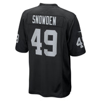 Las Vegas Raiders Charles Snowden Black Team Game Jersey