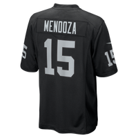 Las Vegas Raiders Fernando Mendoza Black 2026 NFL Draft First Round Pick No. 1 Team Game Jersey
