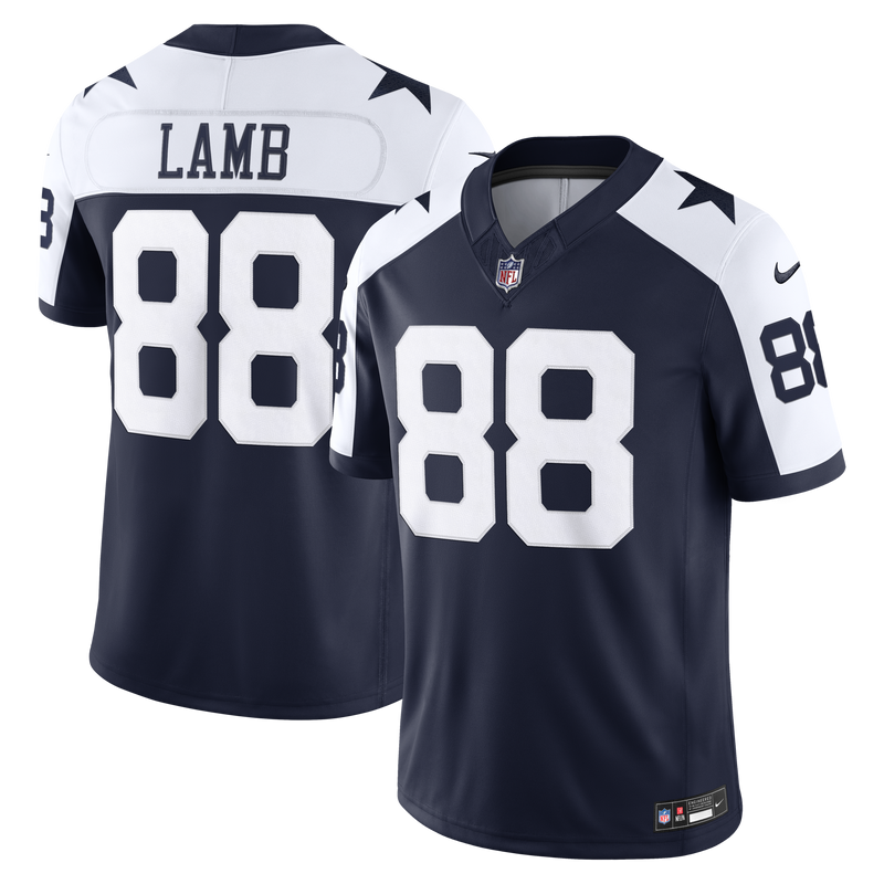 Dallas Cowboys CeeDee Lamb Navy Alternate Vapor F.U.S.E. Stitched Limited Jersey