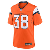 Denver Broncos Jaleel McLaughlin Orange Team Game Jersey