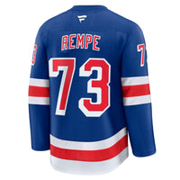 New York Rangers Matt Rempe Blue Home Premium Jersey